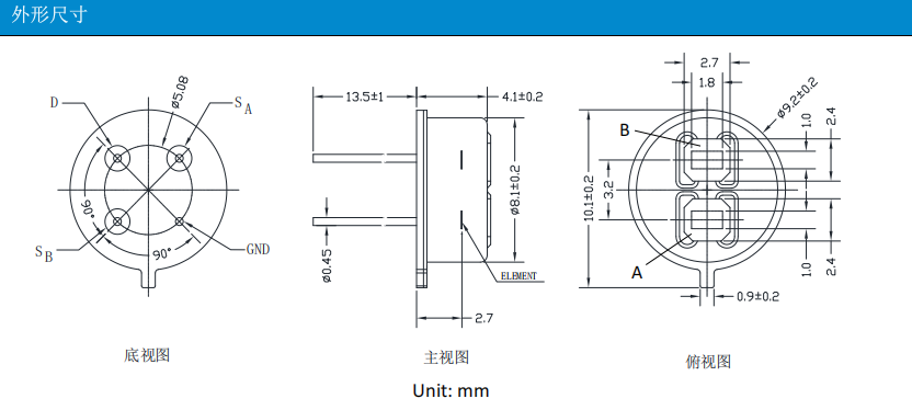 森霸SPG-EA32-EF外形尺寸圖
